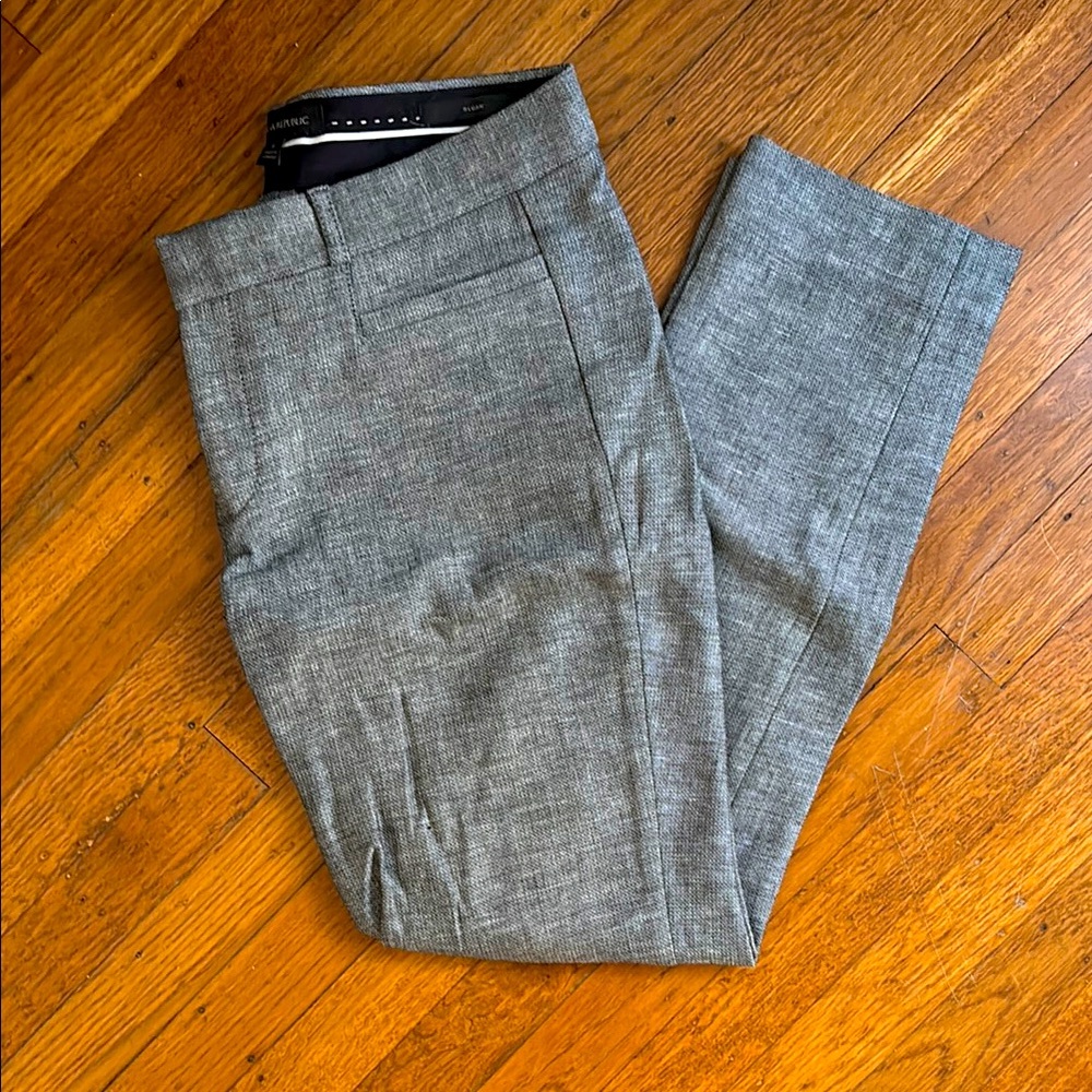 Banana Republic Heather Grey Ankle Cut Pants (Sloan cut, size 4)